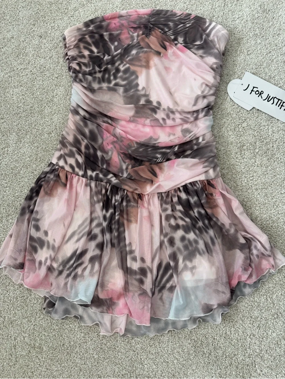 Justify strapless mini